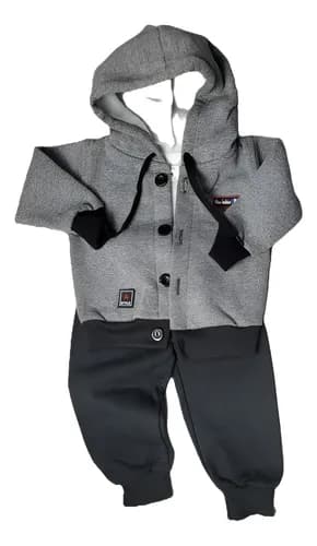 Conjunto Campera Con Capucha Y Pantalon Frisa Bebe - imagen 10