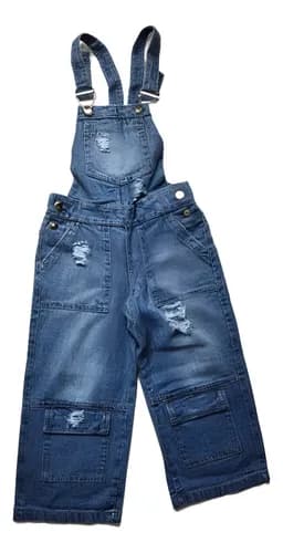 Jardinero Enterito Jeans Rigido  Talles 4 Al 16 - imagen 3