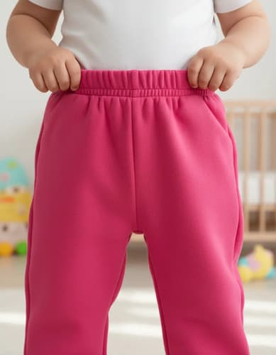 Pantalon Babucha De Algodon Frizado Con Puño Bebes - imagen 15