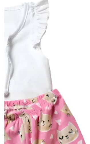 Musculosa De Algodon  Con Biker De Modal Estampado  Bebas - imagen 17