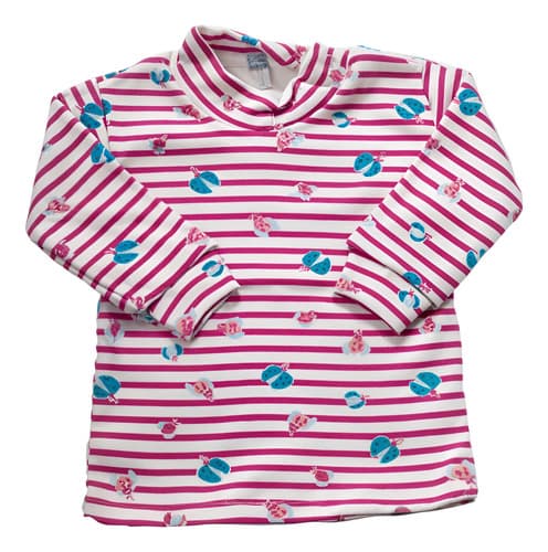 Camiseta Media Polera C Broche  De Algodon Bebes - imagen 5
