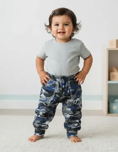 Pantalón Babucha Frisado Estampado Bebes Bolsillos - imagen 11