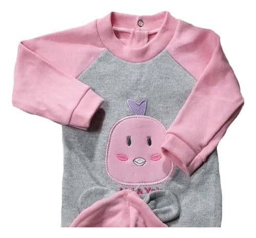 Enterito Pañalero De Algodon  Gorrito Orejitas Bebes - imagen 2