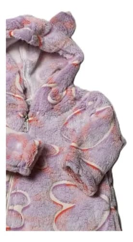 Enterito Peluche Con Capucha Orejitas Bebe - imagen 4