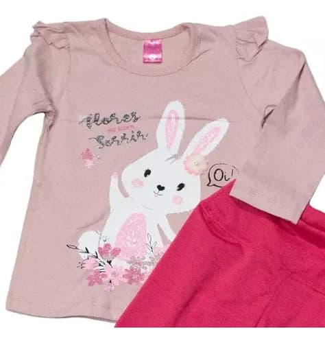 Remera De Algodon Y Calza Modal Beba - imagen 8
