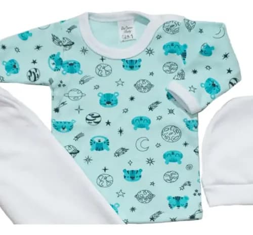Ajuar R. Nacido Camiseta, Ranita  Gorro Algodon Estampado - imagen 25