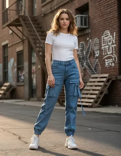 Pantalon Jeans Elastizado Niñas - imagen 3