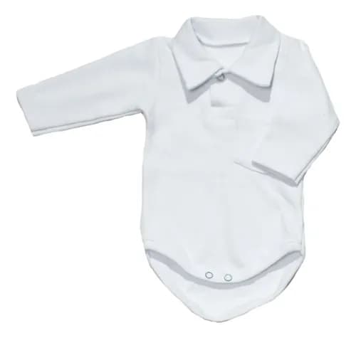 Bodys Manga Larga  De Algodón Con Cuello Chomba Bebes - imagen 16