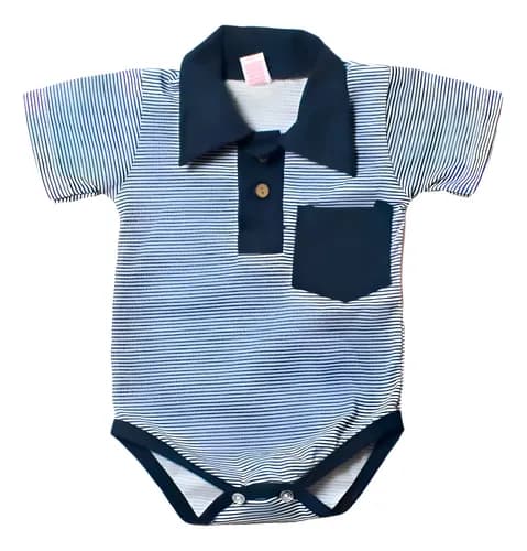 Bodys Manga Corta  De Algodón Con Cuello Chomba Bebes - imagen 5