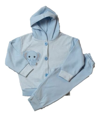 Conjunto De Campera Y Pantalon De Algodon Bebes