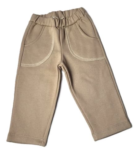 Pantalón De Algodon Frizado Bebes Bolsillos L - imagen 3