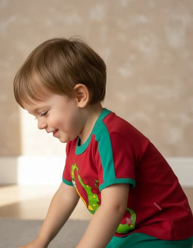 Remera M Corta De Algodón Estampa Dino Bebes - imagen 20