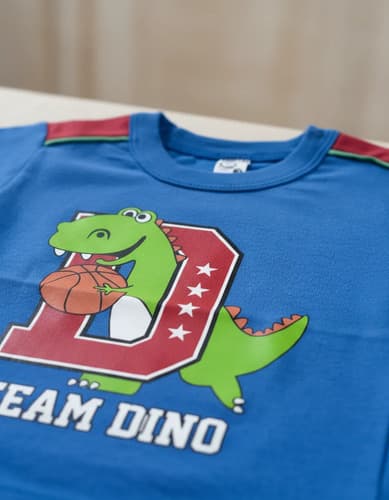 Remera M Corta De Algodón Estampa Dino Bebes - imagen 14