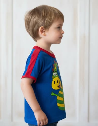 Remera M Corta De Algodón Estampa Dino Bebes - imagen 25