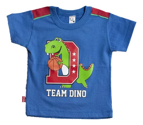 Remera M Corta De Algodón Estampa Dino Bebes - imagen 13