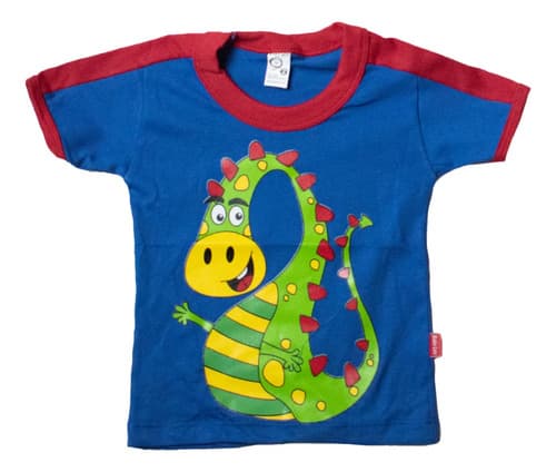 Remera M Corta De Algodón Estampa Dino Bebes - imagen 23