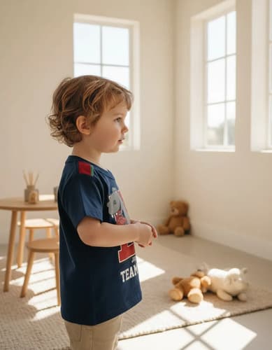 Remera M Corta De Algodón Estampa Dino Bebes - imagen 7