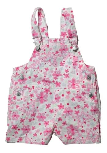 Jardinero Corto Gabardina Estampada Beba - imagen 4