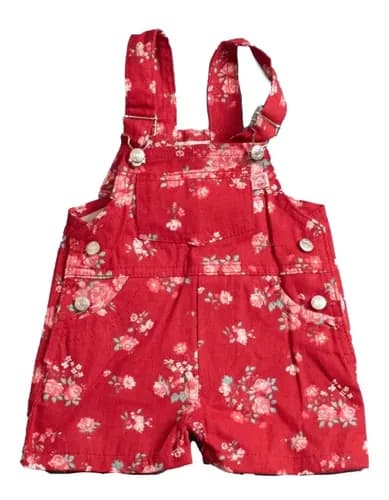 Jardinero Corto Gabardina Estampada Beba - imagen 7