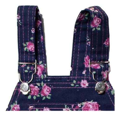 Jardinero Corto Gabardina Estampada Beba - imagen 3