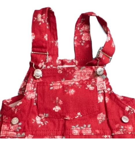 Jardinero Corto Gabardina Estampada Beba - imagen 8