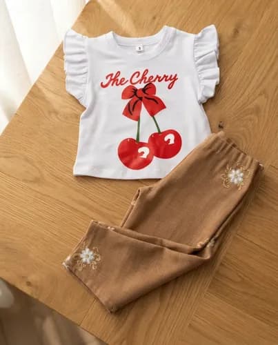 Conjunto Beba Remera Algodón + Pantalon Palazzo De Lino - imagen 13