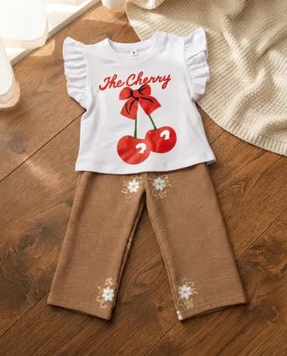 Conjunto Beba Remera Algodón + Pantalon Palazzo De Lino - imagen 15