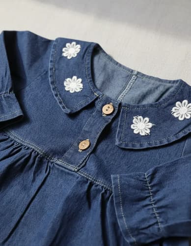 Vestido Zaphira Jeans Manga Larga Beba - imagen 2