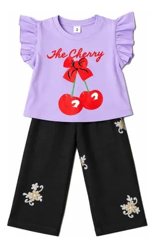 Conjunto Beba Remera Algodón + Pantalon Palazzo De Lino - imagen 25