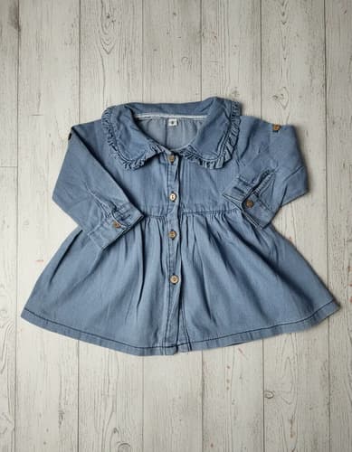 Vestido Jeans Manga Larga Beba - imagen 4