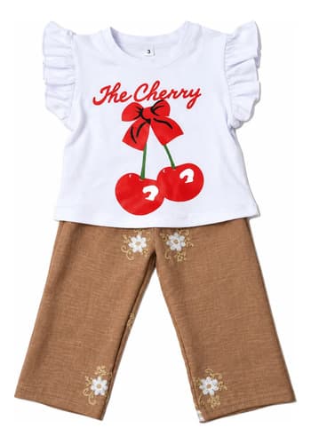 Conjunto Beba Remera Algodón + Pantalon Palazzo De Lino - imagen 14