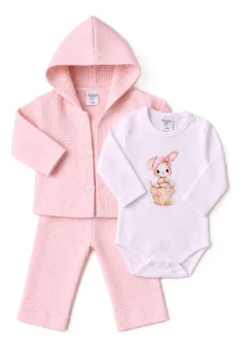 Set Conjuntos Bebe Recien Nacido 3 Piezas