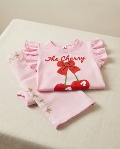 Conjunto Beba Remera Algodón + Pantalon Palazzo De Lino - imagen 18