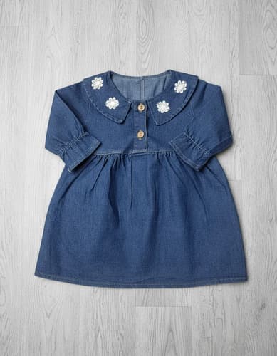 Vestido Zaphira Jeans Manga Larga Beba - imagen 4