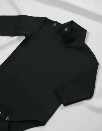 Body Cuello  Polera De Algodon Manga Larga Bebes - imagen 7