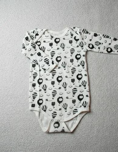 Bodys De Algodon Estampado Manga Larga Bebes - imagen 6