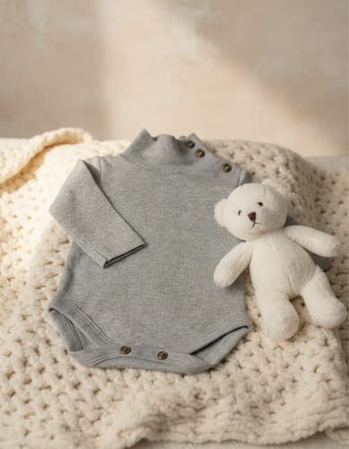Body Cuello  Polera De Algodon Manga Larga Bebes - imagen 43