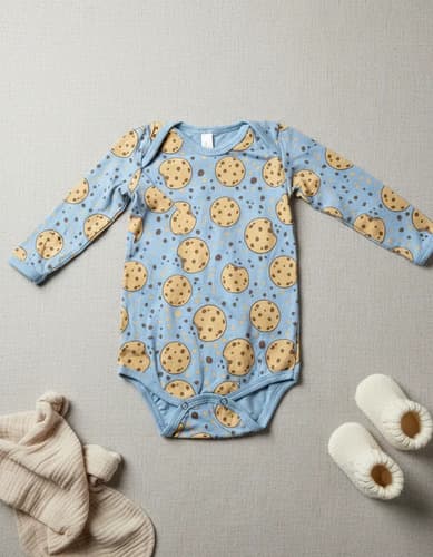 Bodys De Algodon Estampado Manga Larga Bebes - imagen 22