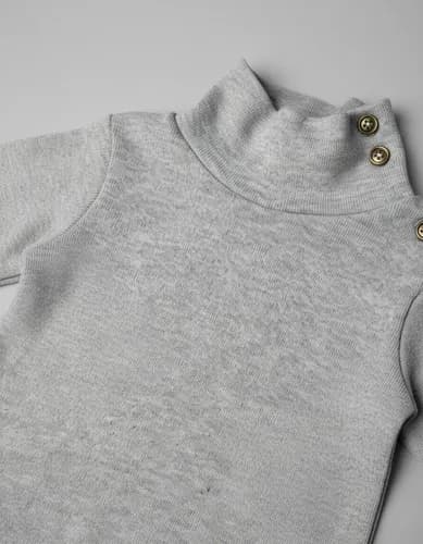 Body Cuello  Polera De Algodon Manga Larga Bebes - imagen 44