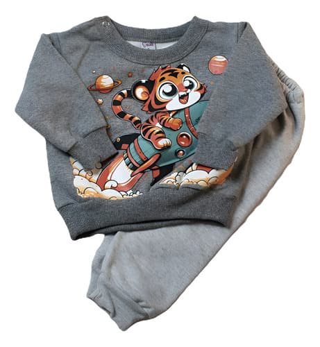 Conjunto Frizado De Buzo C. Redondo Y Pantalón  Bebe - imagen 7