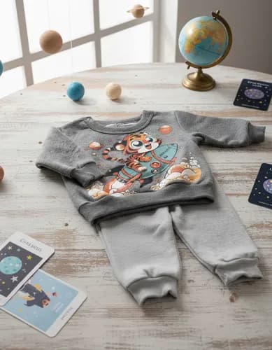 Conjunto Frizado De Buzo C. Redondo Y Pantalón  Bebe - imagen 6