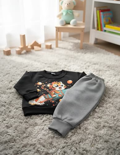 Conjunto Frizado De Buzo C. Redondo Y Pantalón  Bebe - imagen 10