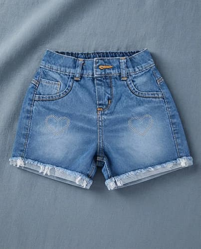 Shorts Beba Jeans Brillitos  Talle 1-2 Años - imagen 3
