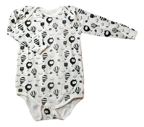 Bodys De Algodon Estampado Manga Larga Bebes - imagen 19