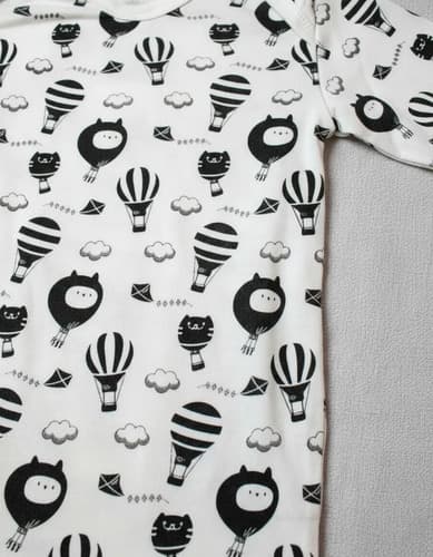 Bodys De Algodon Estampado Manga Larga Bebes - imagen 7