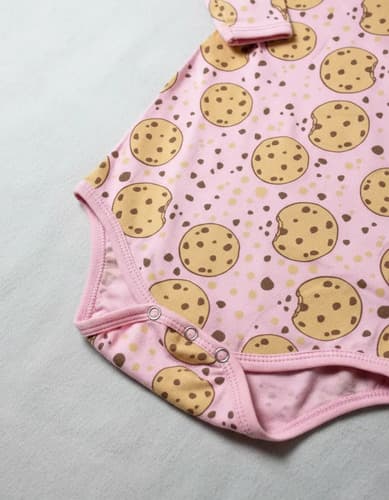 Bodys De Algodon Estampado Manga Larga Bebes - imagen 17