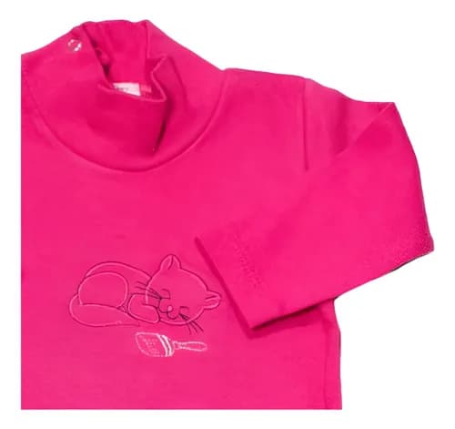 Body Cuello  Polera De Algodon Manga Larga Bebes - imagen 5