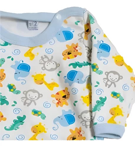 Bodys De Algodon Estampado Manga Larga Bebes - imagen 18