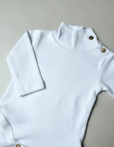 Body Cuello  Polera De Algodon Manga Larga Bebes - imagen 31